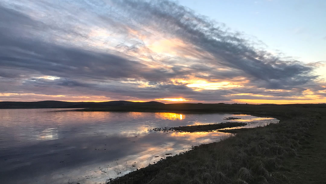 The loch of Stenness in Orkney