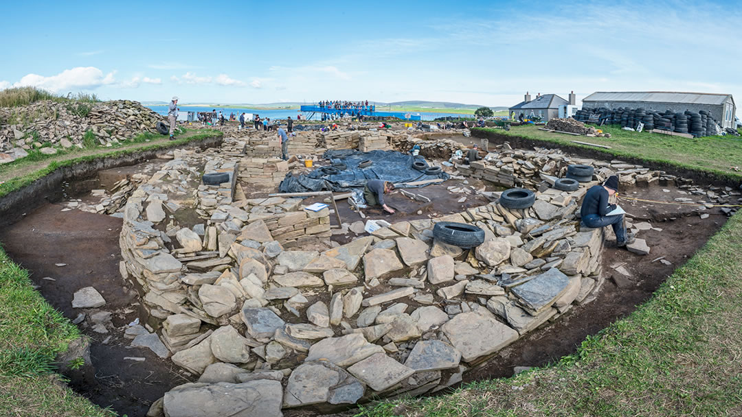 Structure 12 at the Ness of Brodgar in Orkney