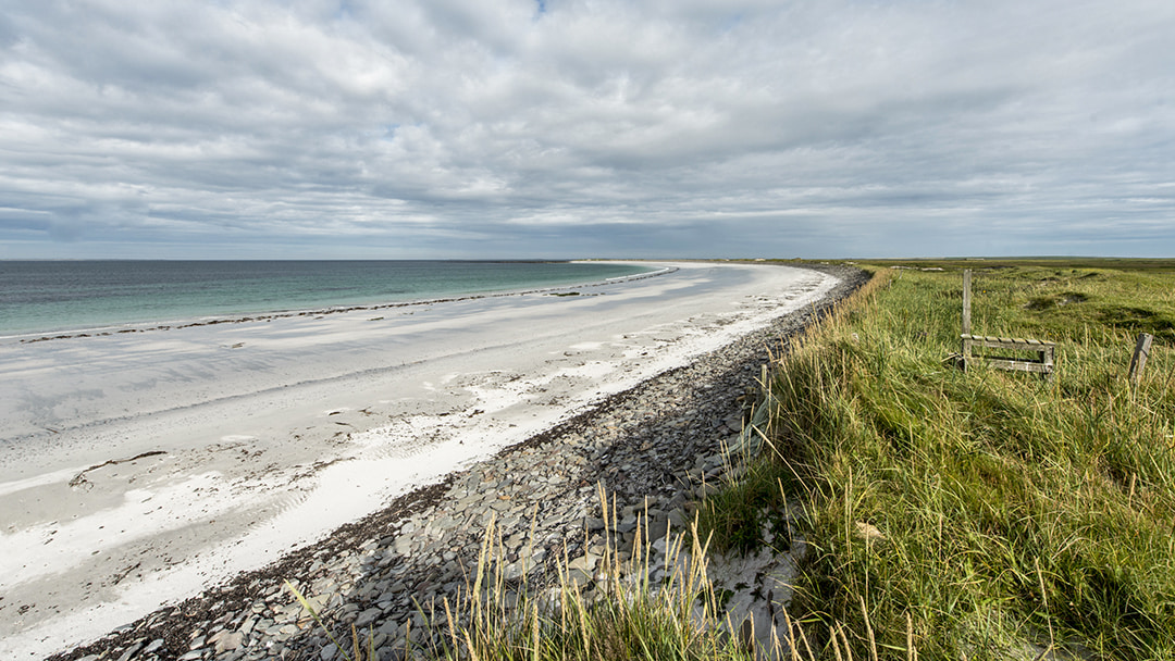 The gorgeous Whiremill beach in Sanday, Orkney