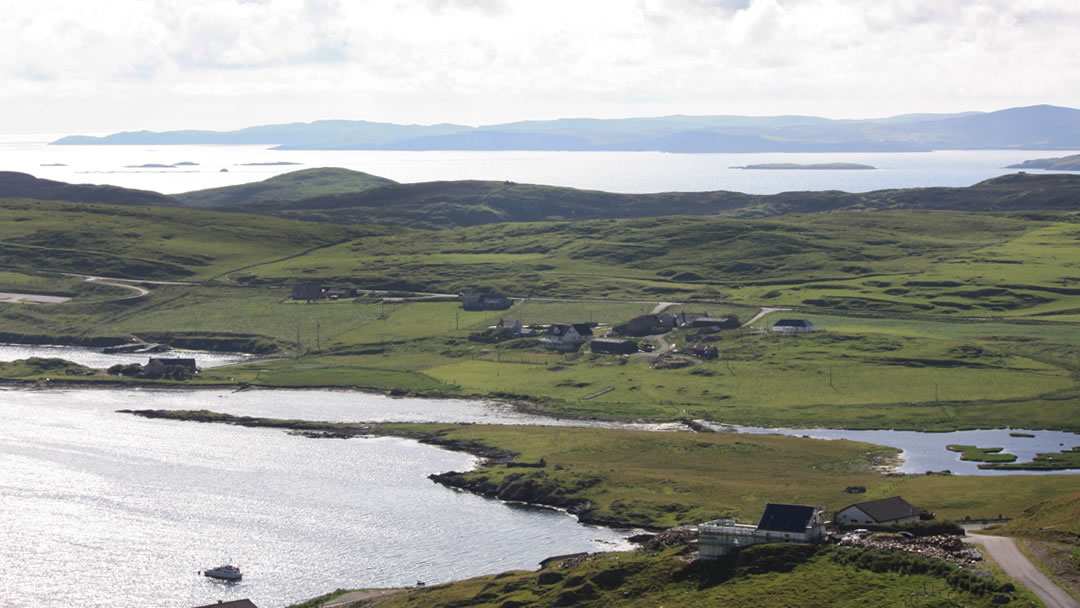 Spectacular views over the Shetland Islands Archipelago
