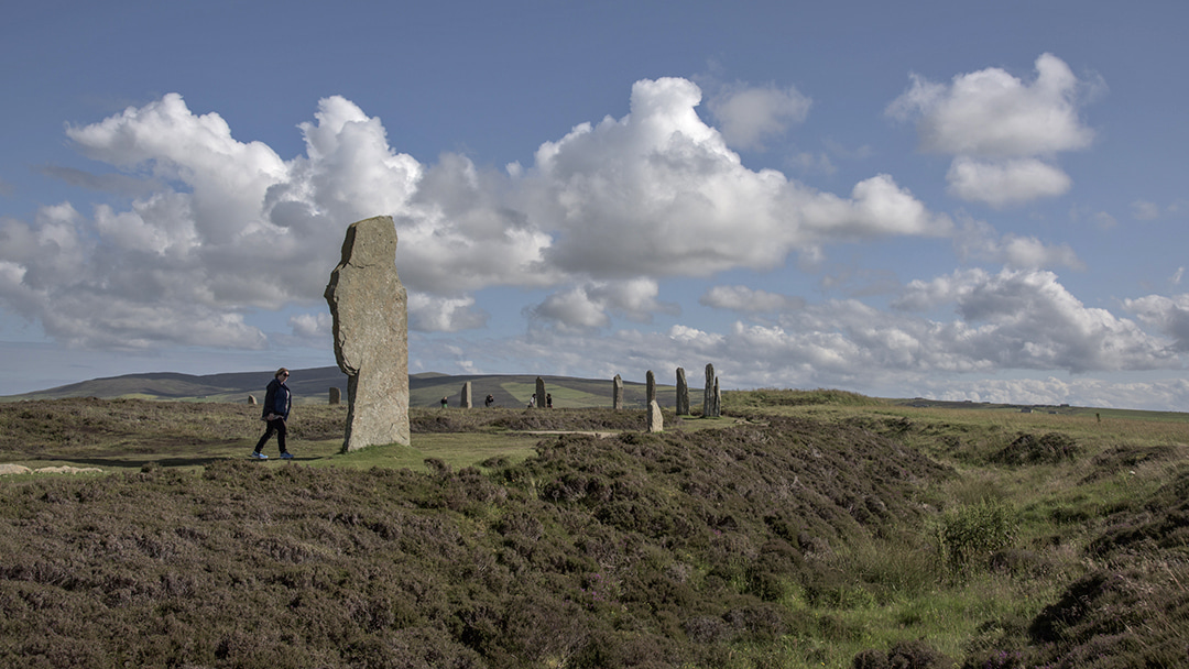 The Ring of Brodgar is an impressive archaeological site in Orkney