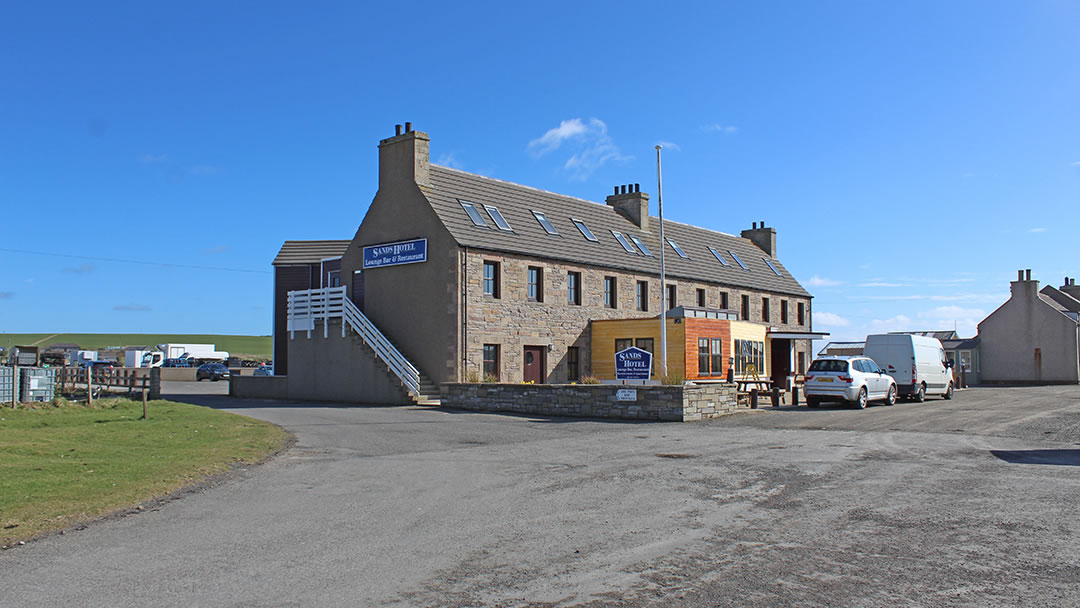 The Sands Hotel in Burray village was once a herring station