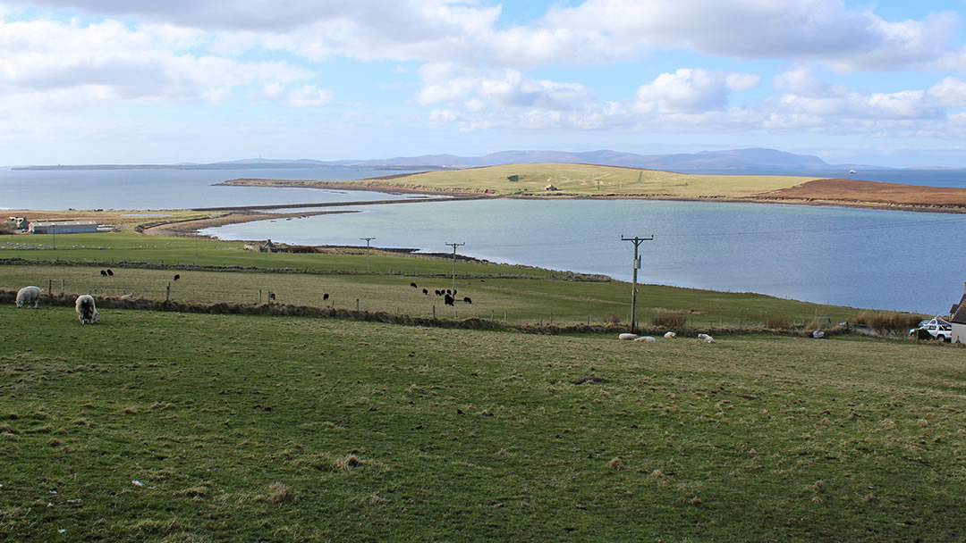 The causeway over to Hunda from Burray