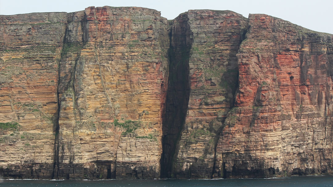 The red sandstone cliffs of Hoy