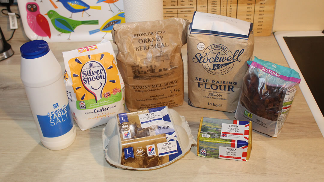 Ingredients for Birsay Biscuits