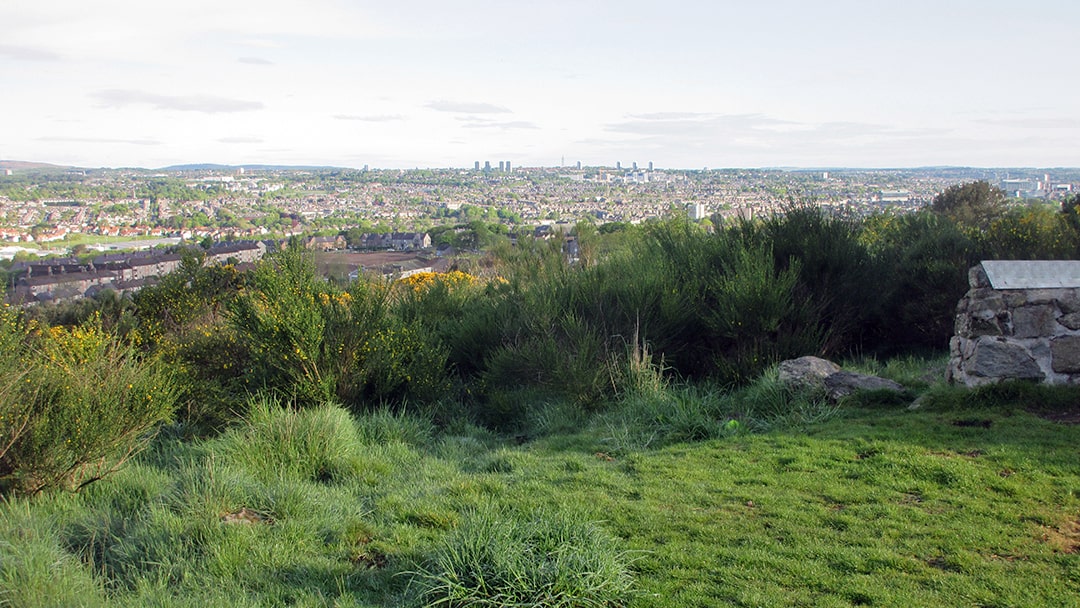 View overlooking Aberdeen from Kincorth Hill Nature Reserve