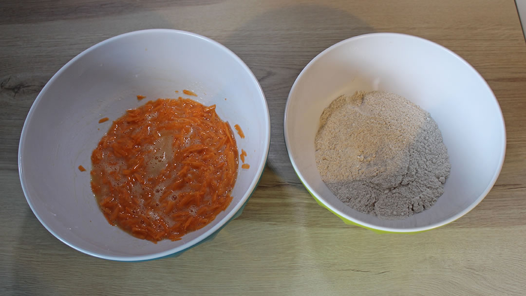 Wet and dry ingredients