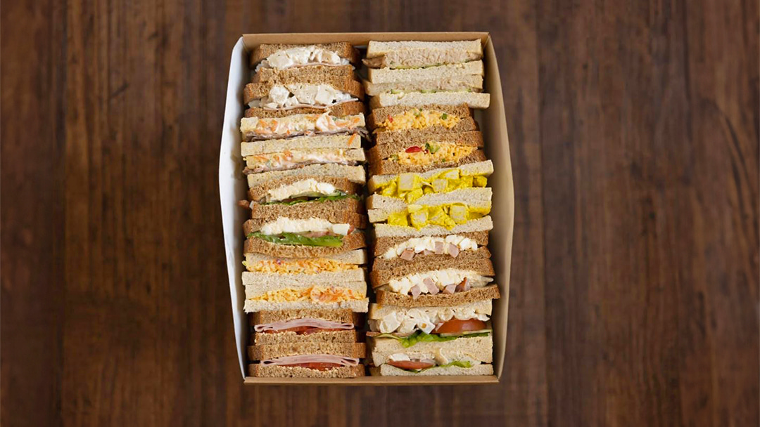 A sandwich platter
