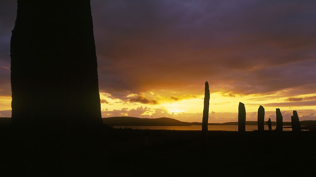 The Ring of Brodgar during midsummer