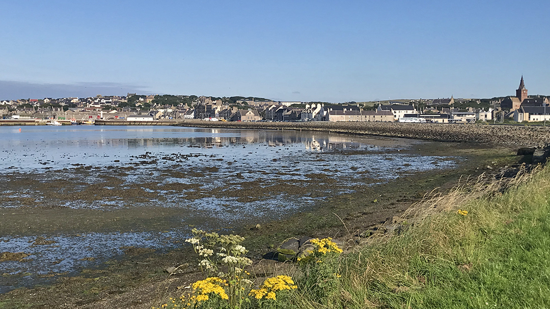 The waterfront town of Kirkwall