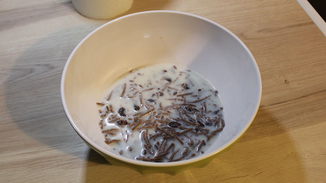 Soaking some of the ingredients for the bran loaf