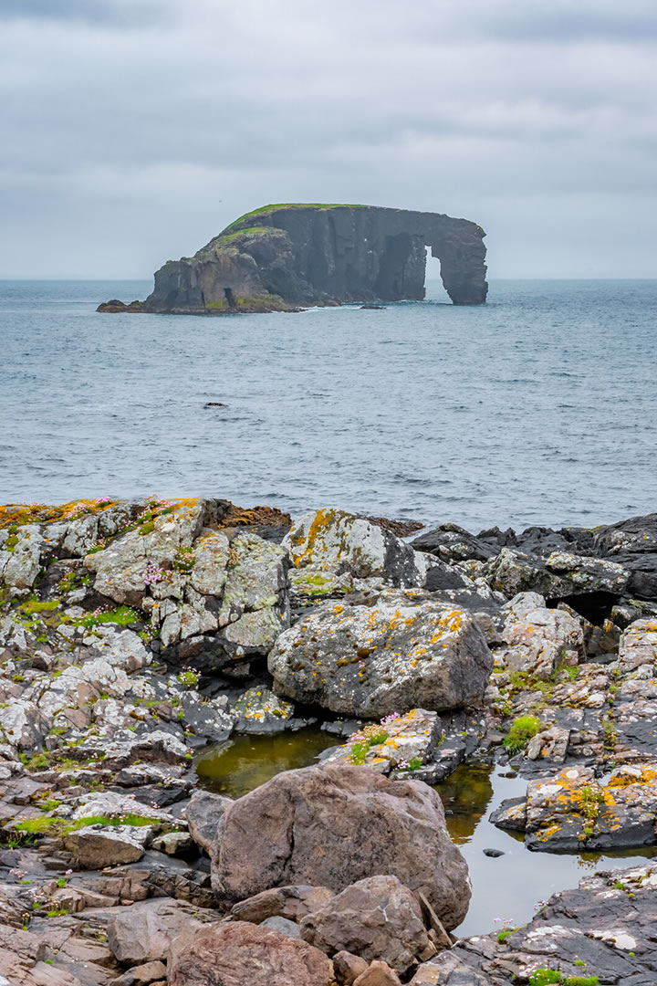 Dore Holm, seen from the south coast of Eshaness