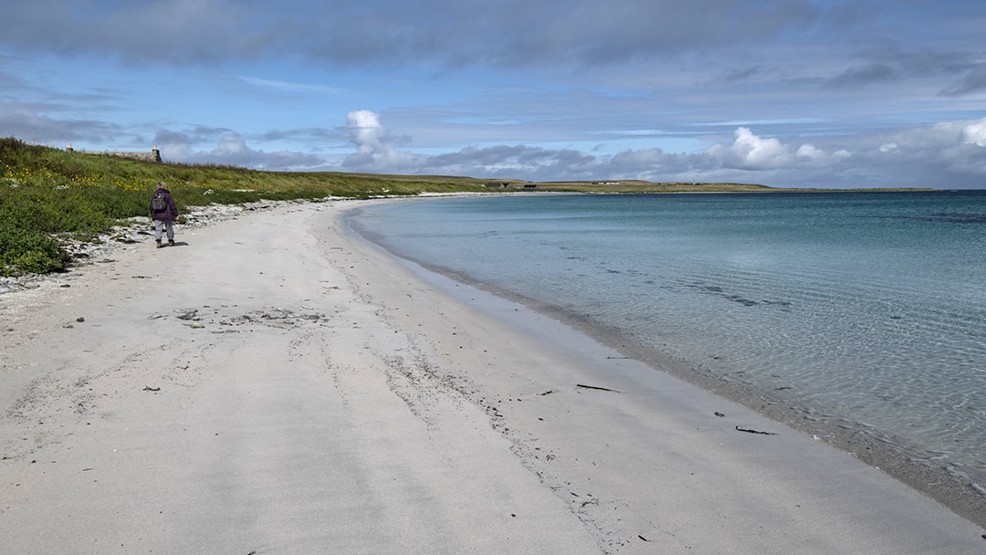 North Wick beach in Papa Westray, Orkney