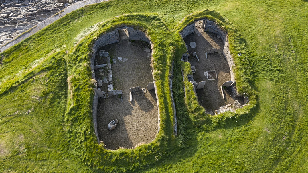 The Knap of Howar in Papa Westray from above