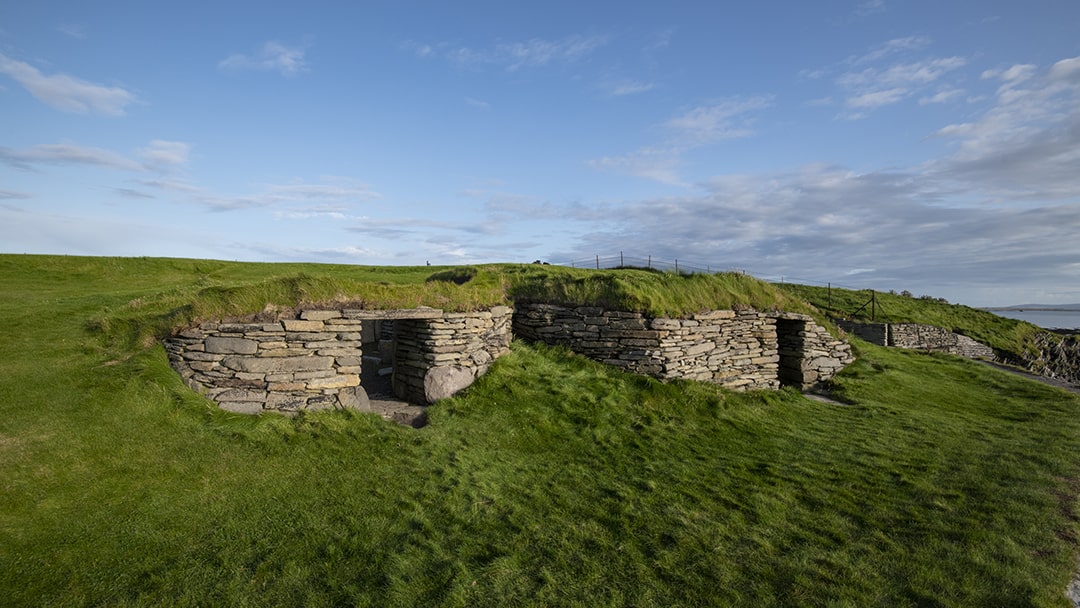 The entrances to the houses at the Knap of Howar, Papay