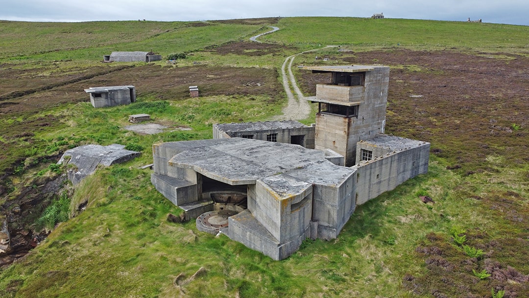 Buchanan Battery, a wartime coastal defence on Flotta, Orkney