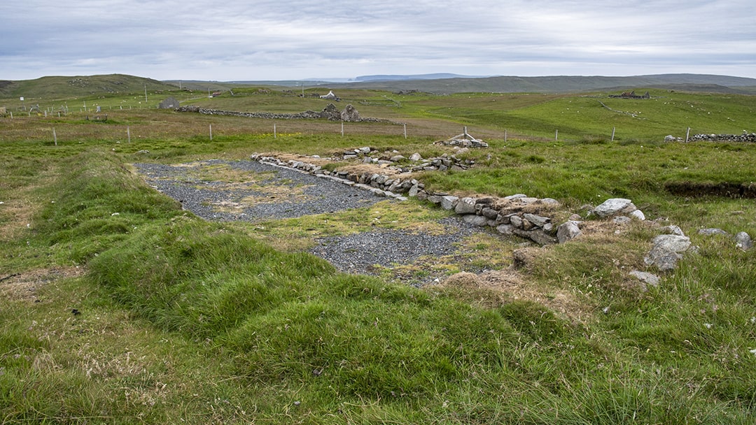 Evidence of a Viking longhouse at Underhoull