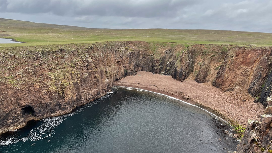 Impressive coastal scenery in Papa Stour, Shetland