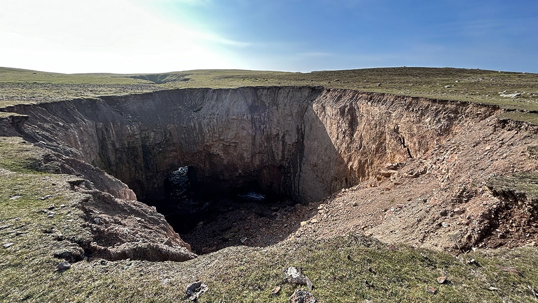 Kirstan's Hole in Papa Stour, Shetland