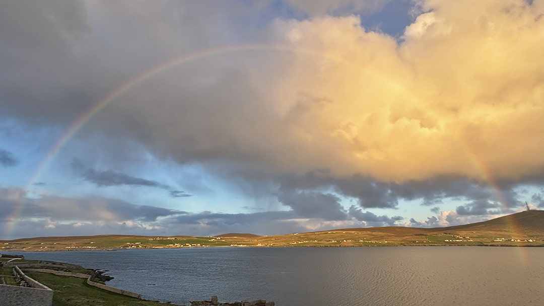 Beautiful coastline in Lerwick, Shetland