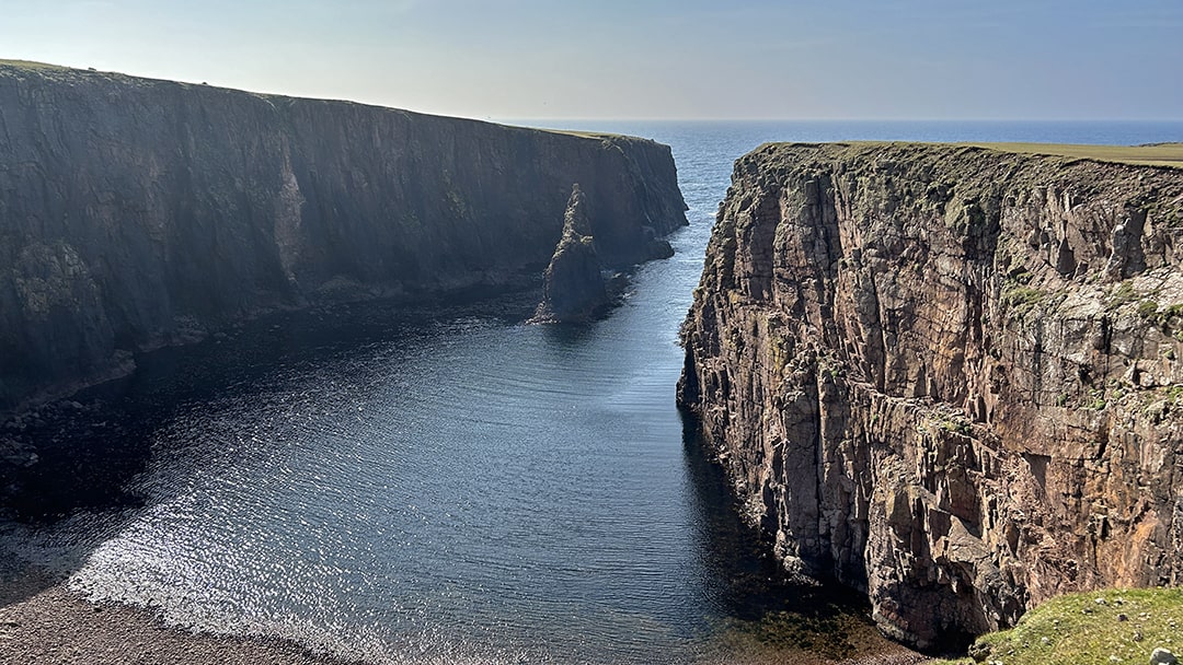 North Lunga Geo in Papa Stour, Shetland