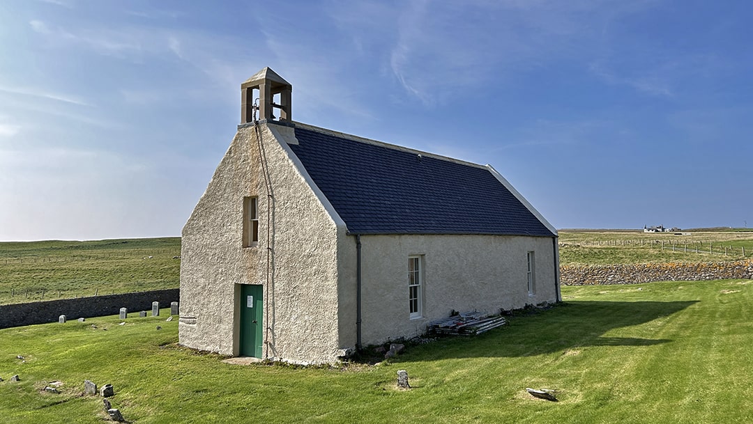 The 19th century Papa Stour Kirk