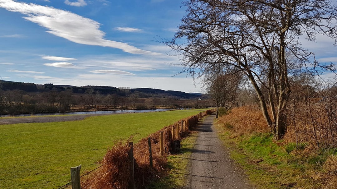 The Deeside Way path near Crathes, Banchory