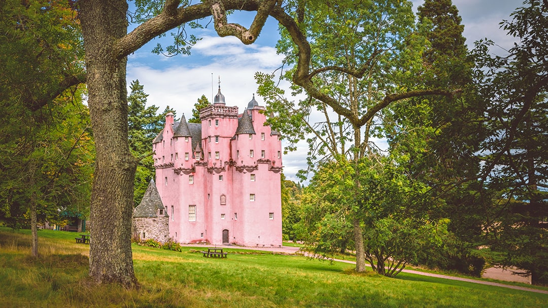 The awe-inspiring Cragievar Castle near Alford, Aberdeenshire