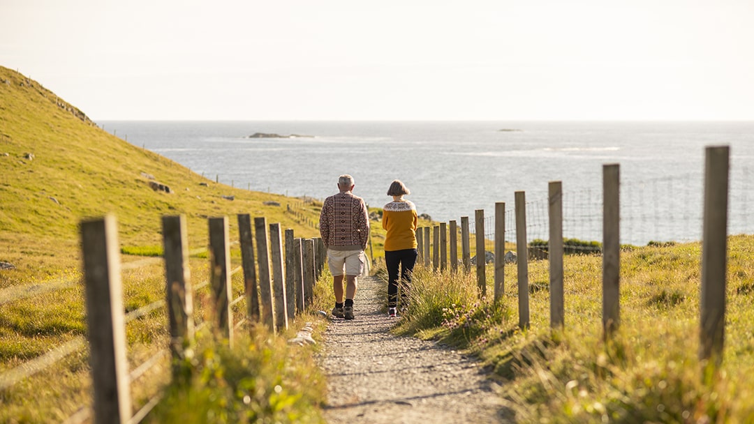 Exploring the quiet landscapes in Shetland