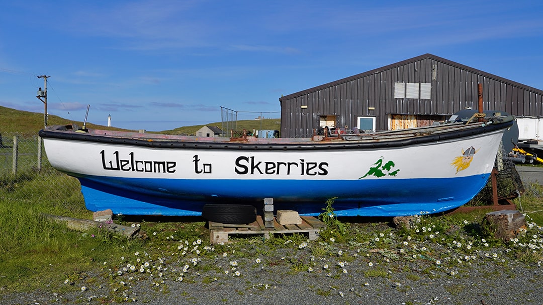 A warm welcome for visitors to the Out Skerries