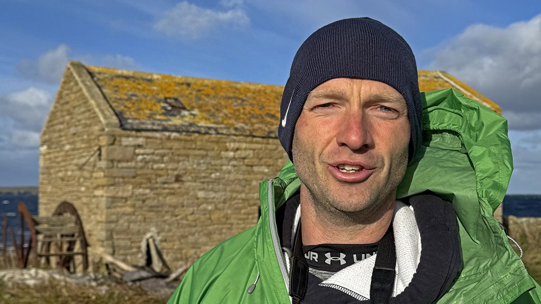 Adam Hough, a wildlife ranger in Sanday, Orkney