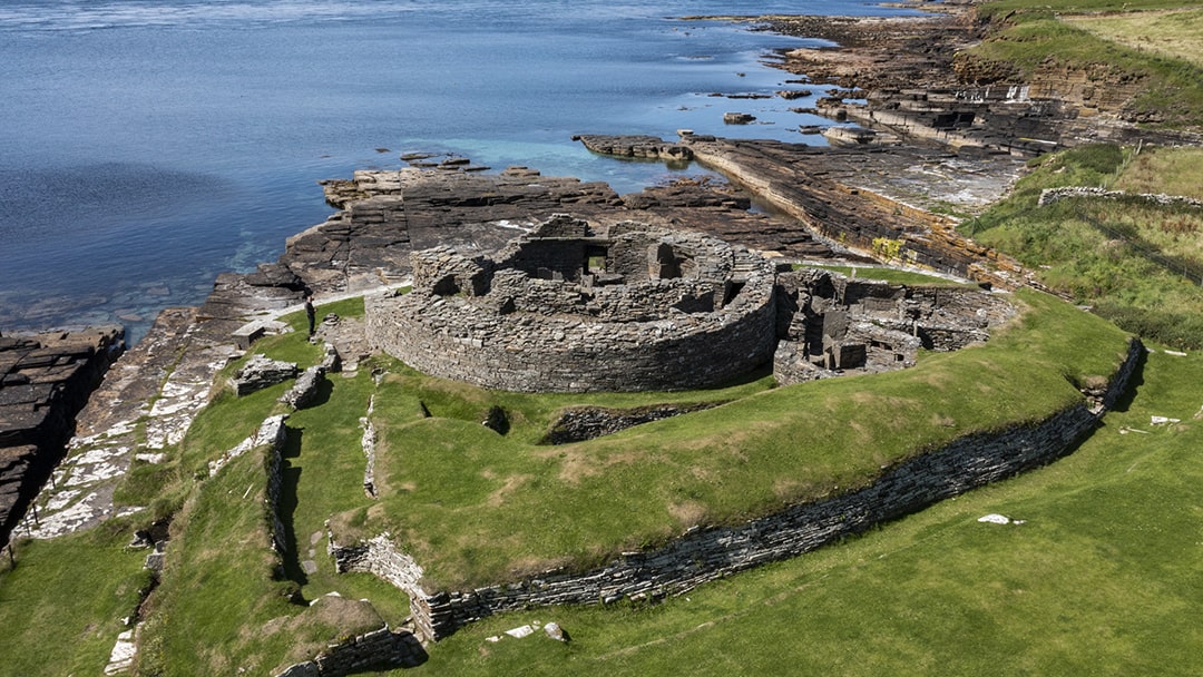 Midhowe Broch in Rousay, Orkney