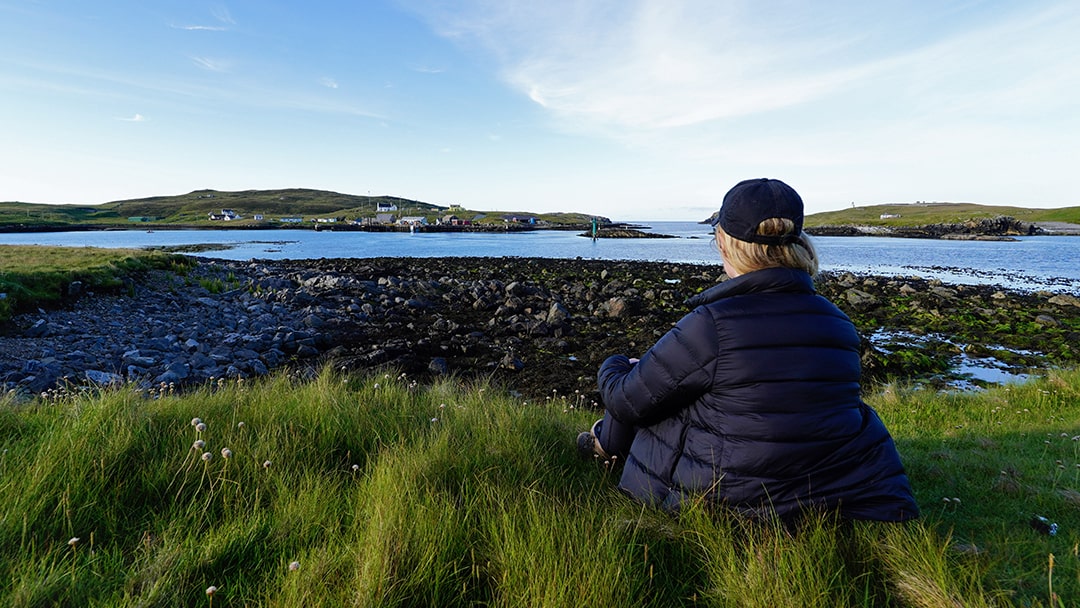 Ruth looking out for seabirds