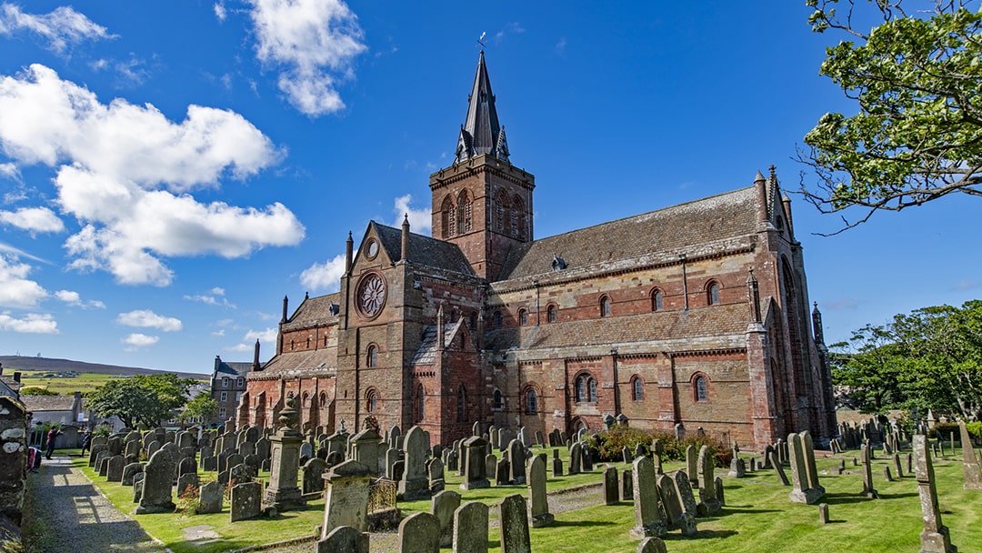 St Magnus Cathedral in Kirkwall, Orkney