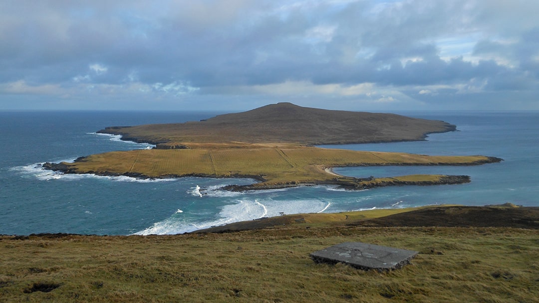 The view from Anderhill looking east to Noss