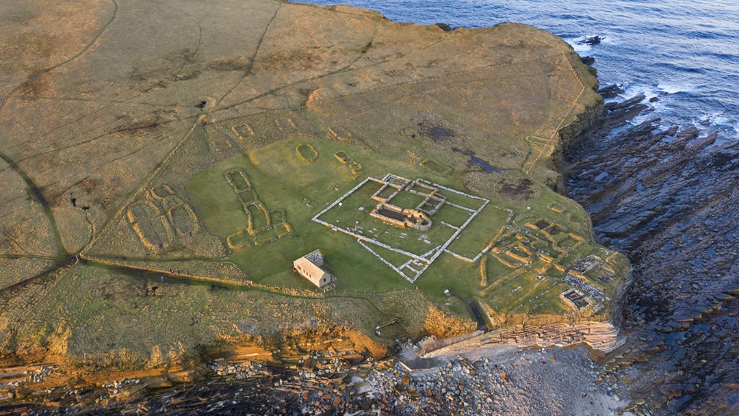 Pictish settlement on the Brough of Birsay in Orkney