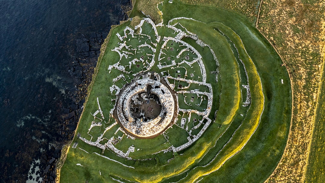 The Broch of Gurness in Evie, Orkney